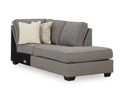 Reydell Charcoal Right-Arm-Facing Corner Chaise Piece