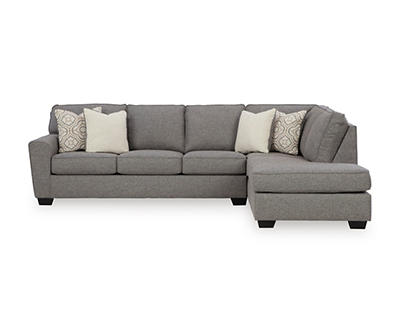 Reydell Charcoal Right-Arm-Facing Corner Chaise Piece