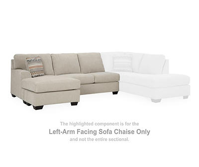 Glynn-Cove Linen Left-Arm-Facing Sofa Chaise Piece