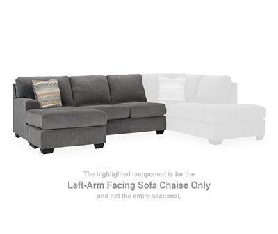 Glynn-Cove Iron Left-Arm-Facing Sofa Chaise Piece