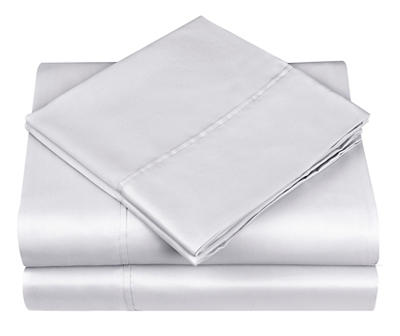 White Tencel Blend King 4-Piece Sheet Set