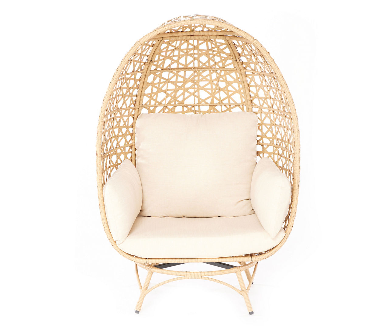 Foster wicker swivel egg chair hot sale