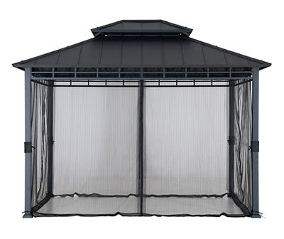 Bancroft Metal Gazebo Hard Top Roof & Mosquito Netting, (Box 2 of 2)