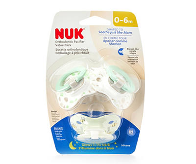 Orthodontic Silicone Pacifier, 3-Pack