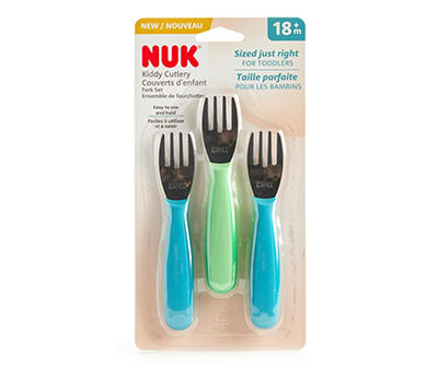 Kiddy Cutlery Forks, 3-Pack