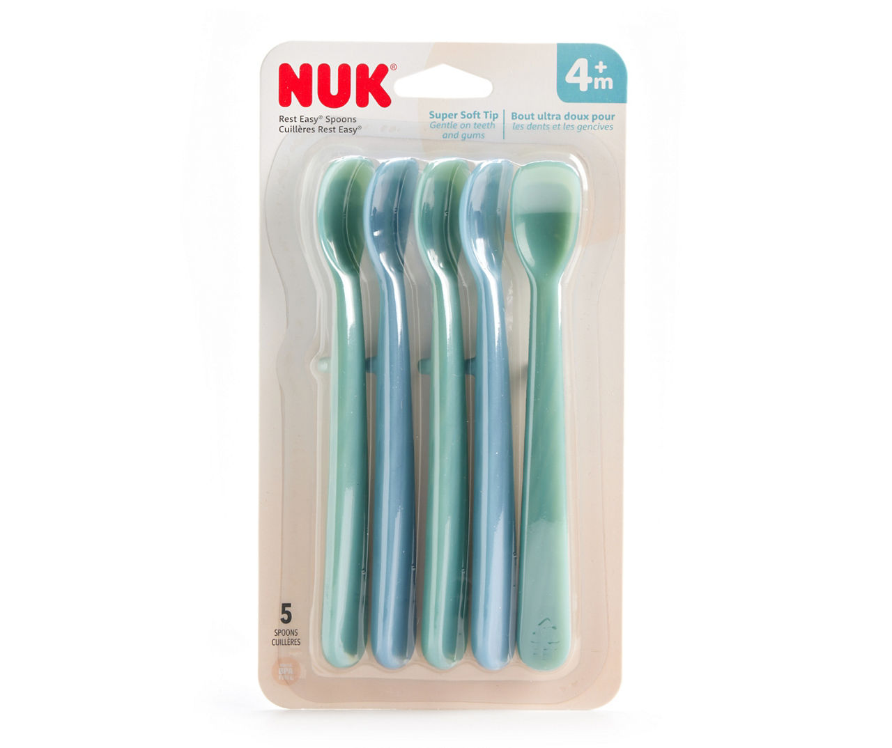 Nuk - Rest Easy Baby Spoons, 5-Pack