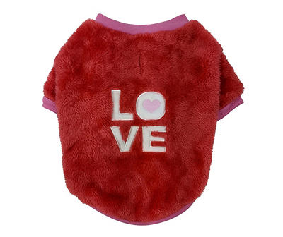 Pet Medium "Love" Heart Sweater