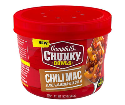 Chili Mac Microwavable Soup Bowl, 15.25 Oz.