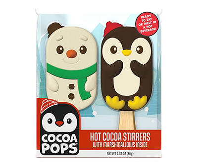 Penguin & Snowman Hot Cocoa Stirrers