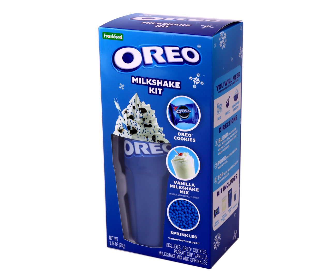 Oreo milkshake kit by @frankfordcandy Comes with a cup, two cookies and  vanilla milkshake mix!! Found @fivebelow : : : #new #cookies…