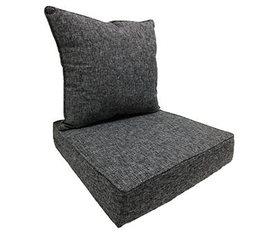 Black & White Deep Seat Outdoor Cushion Set