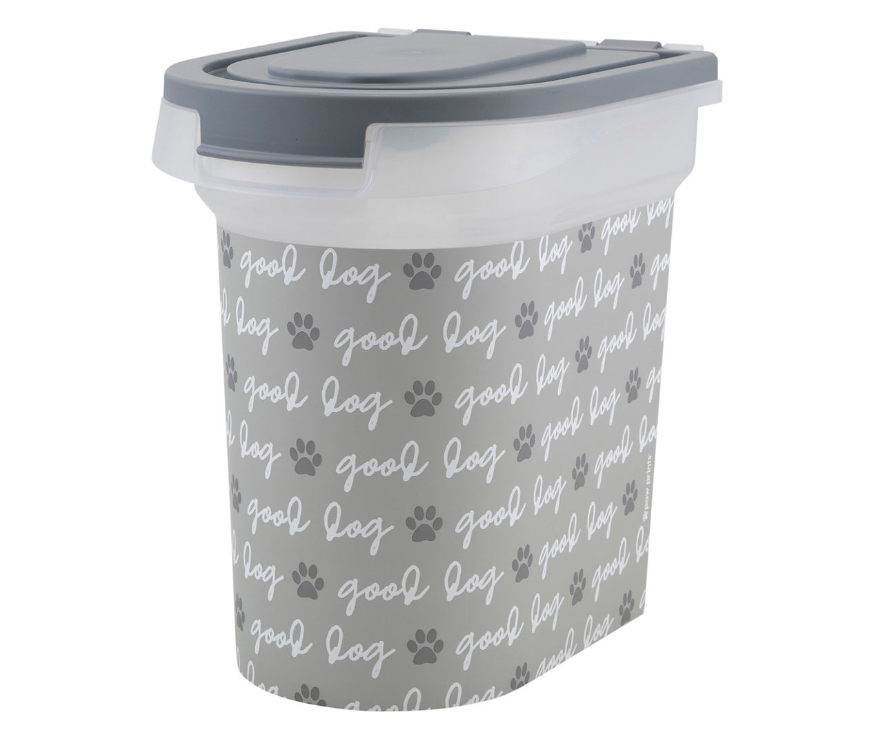 Paw prints pet food hot sale container