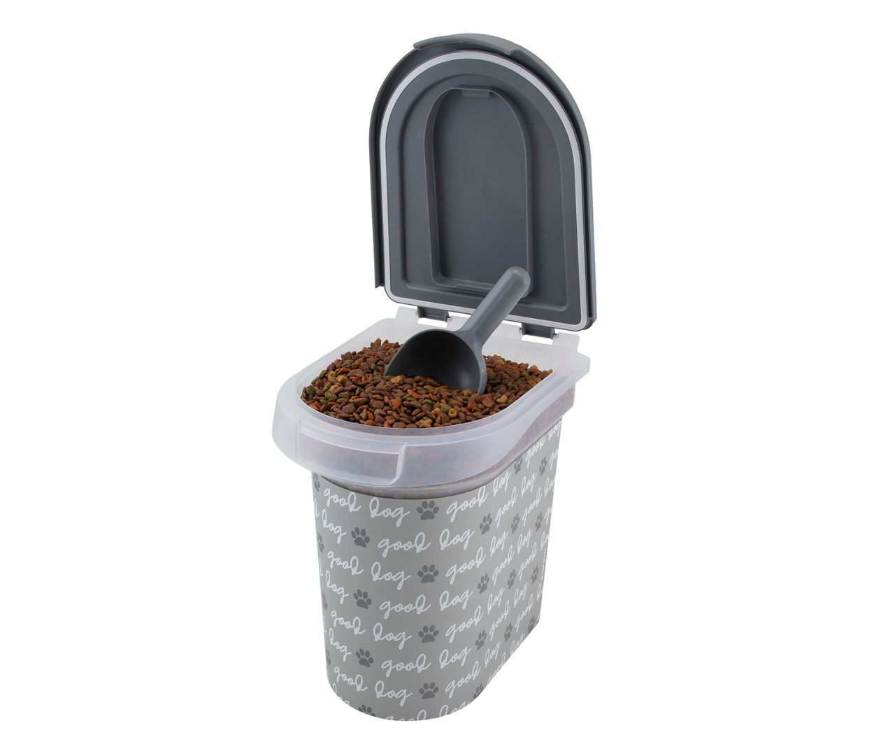 Paw prints clearance pet food container