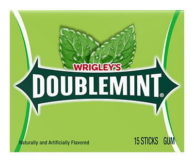 Wrigley's Doublemint Chewing Gum, 15 Pieces