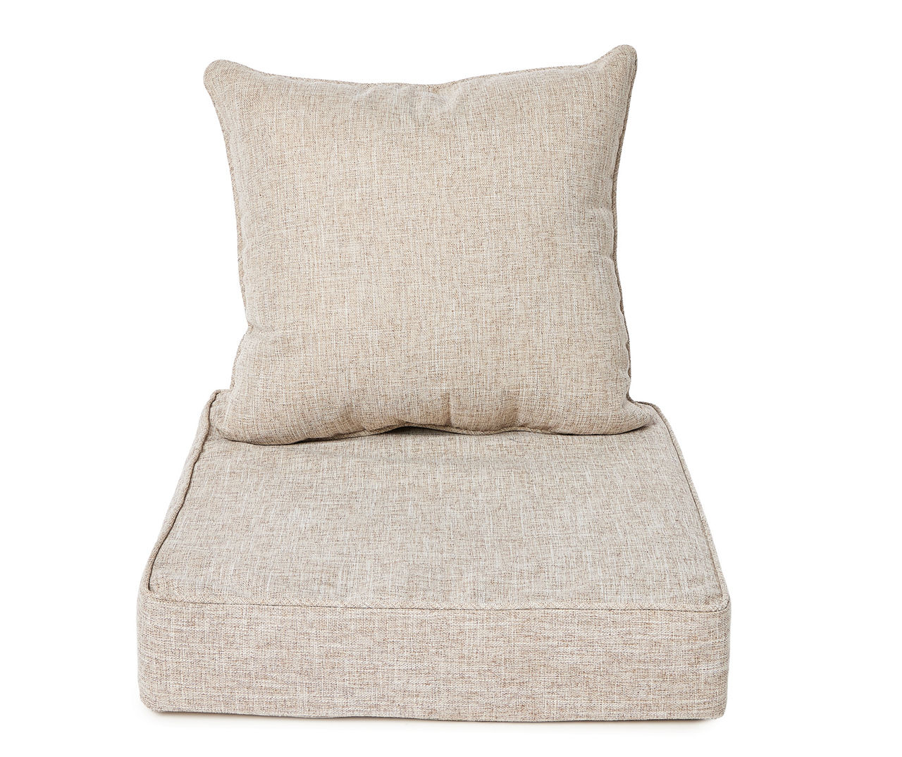 Light Oak Deep Seat Outdoor Cushion Set