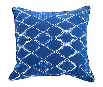 Arbor Navy Diamond Shibori Throw Pillow