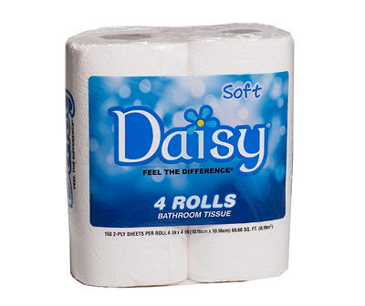 Soft Toilet Paper, 4-Roll