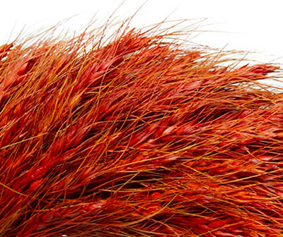 12" Red & Orange Ears of Wheat Wreath