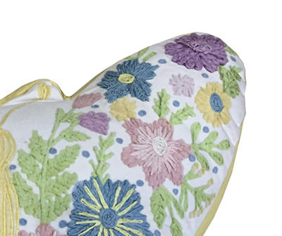 Green & Purple Butterfly Shaped Decorative Pillow