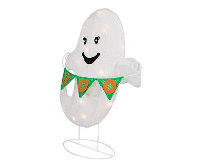 25" LED Ghost with "Boo" Banner Decor
