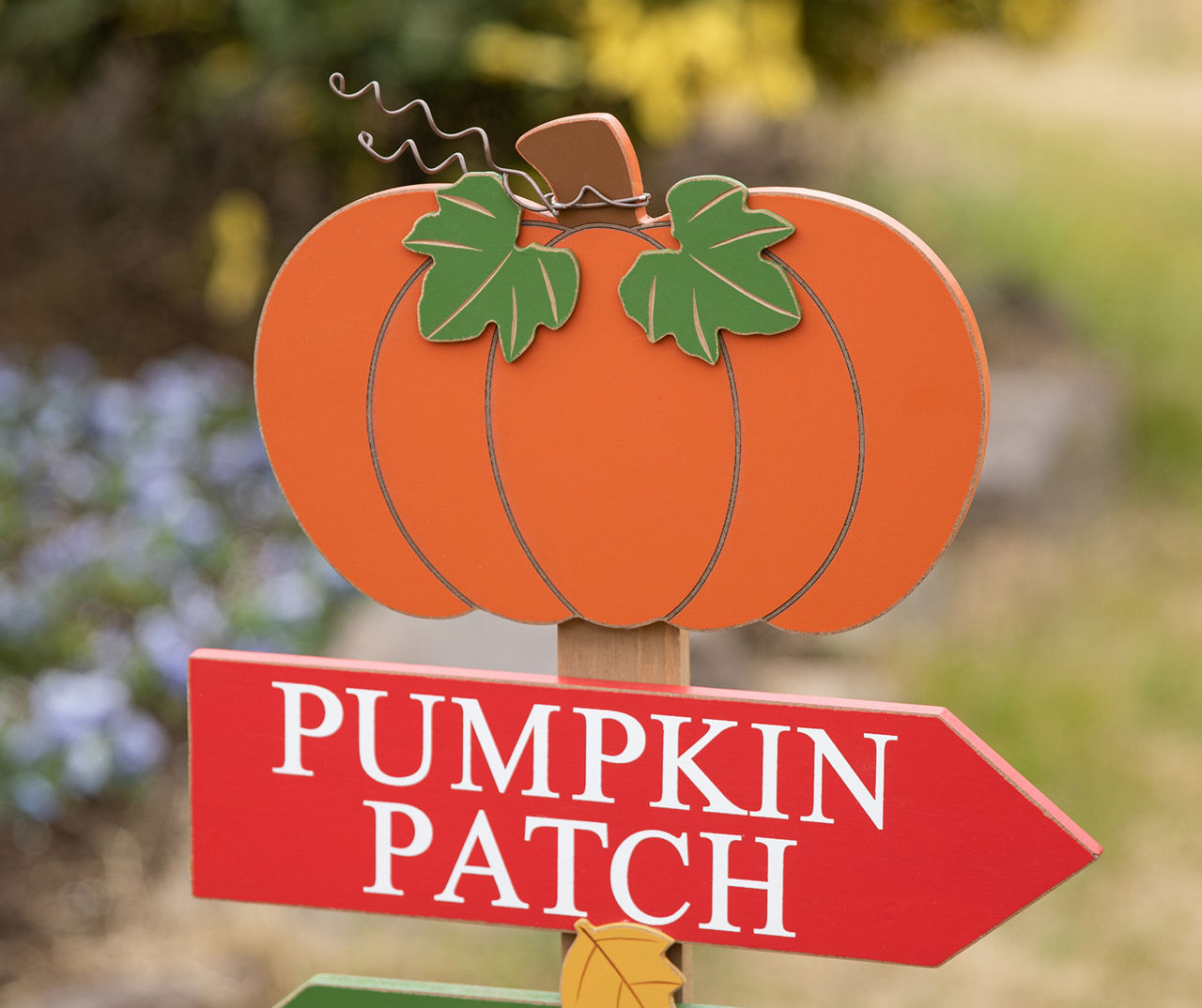 41.7" Pumpkin Patch Directional Yard Stake