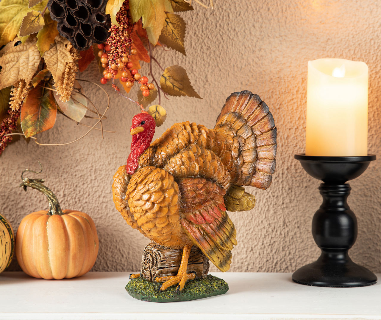 Resin Turkey Figure Tabletop Decor