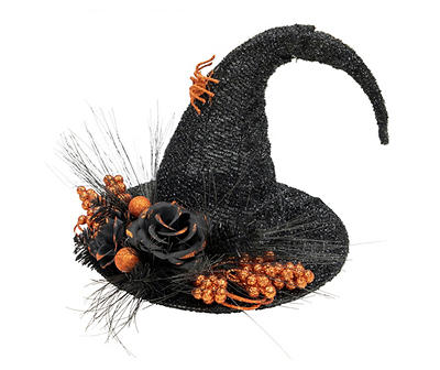 Rose, Berry & Spider Witch Hat Tabletop Decor