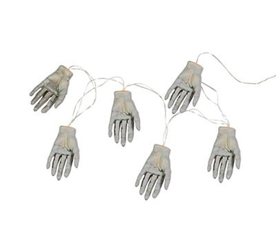 Zombie Hand String Light Set, 6-Count