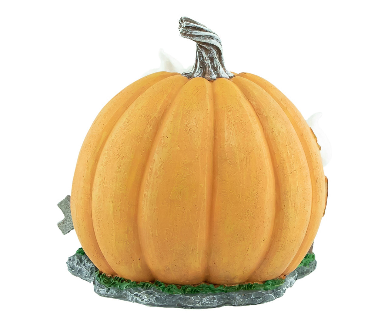 "Happy Halloween" Skeleton & Ghost Pumpkin LED Tabletop Decor