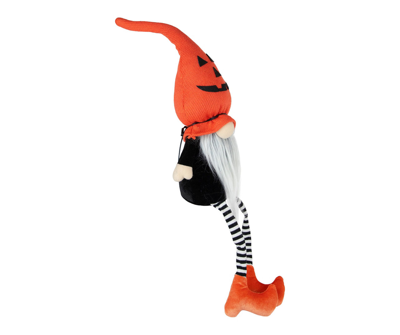 22" Jack O'Lantern Hat Gnome Plush Shelf Sitter