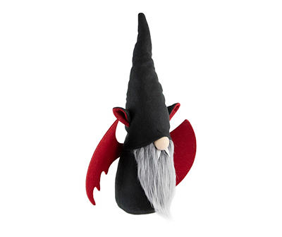 Bat Wing Beard Gnome Plush Tabletop Decor