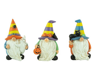 Halloween Gnomes 3-Piece Tabletop Decor Set