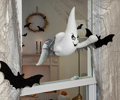 Ghoulish Ghost 2-Piece 3D Window Decor Set