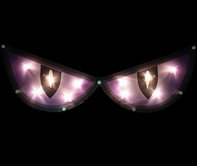 20" Purple Light-Up Eyes Window Silhouette