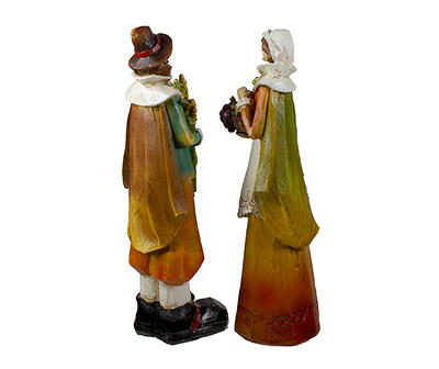 Pilgrim Man & Woman Figure 2-Piece Tabletop Decor Set