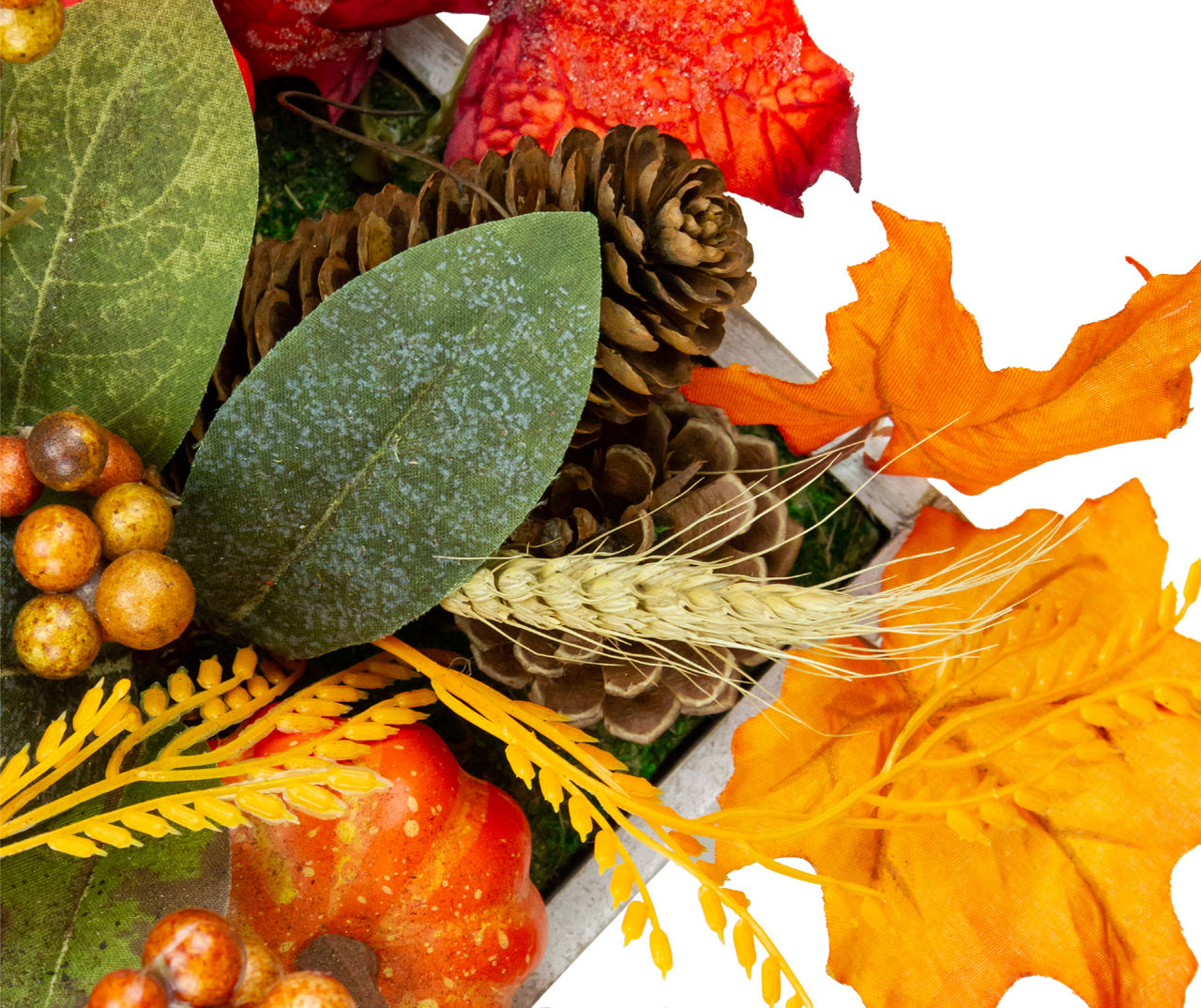 Pumpkin, Pinecone & Berry Centerpiece in 