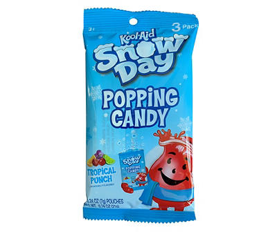 Snow Day Tropical Punch Popping Candy, 3-Pack