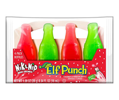 Nik-L-Nip Elf Punch Mini Drinks, 4-Pack
