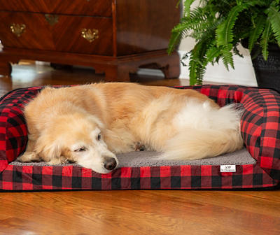 Red Buffalo Check Couch Pet Bed, (38" x 27")