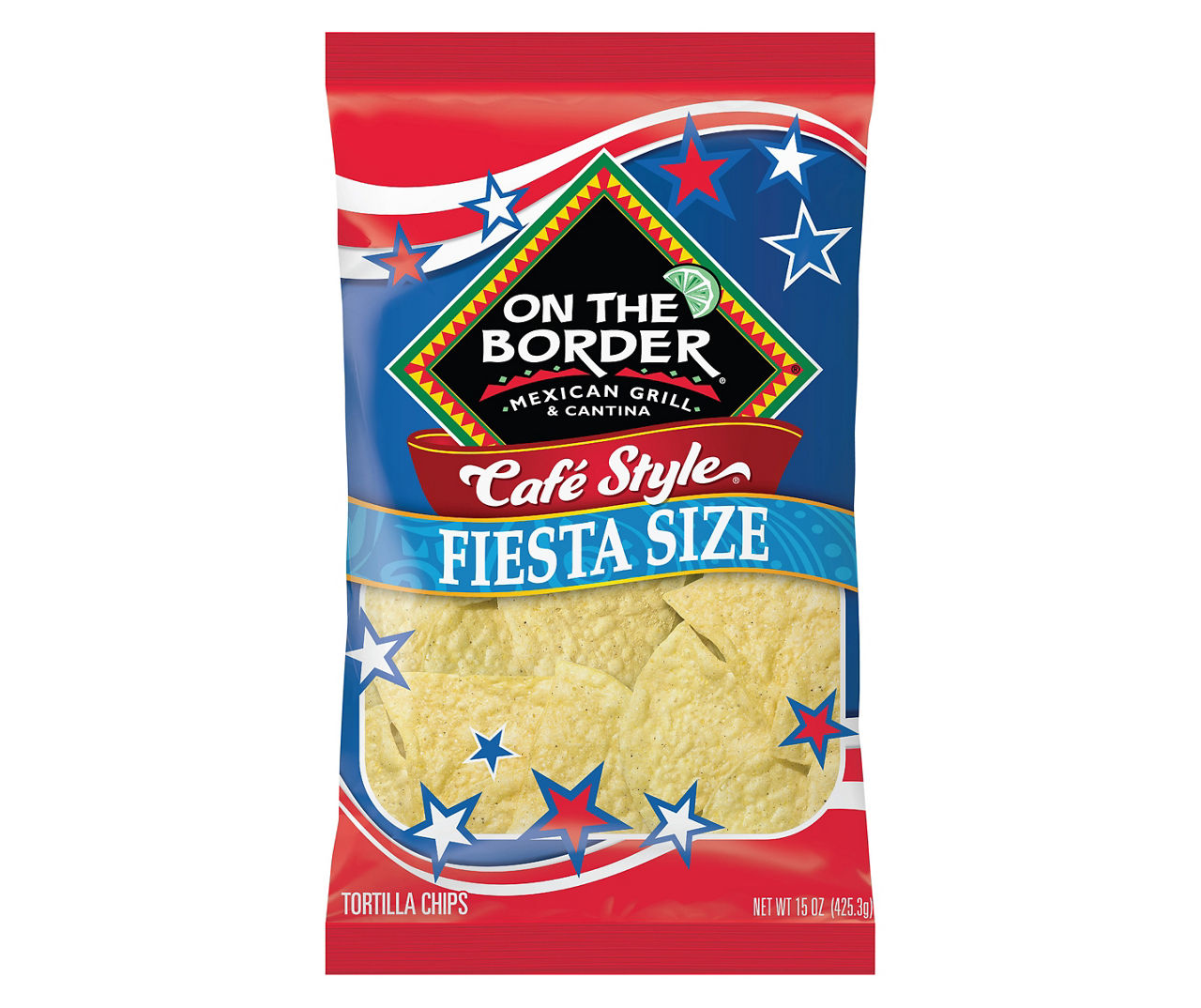 On The Border Café Style Tortilla Chips - 15oz : Target