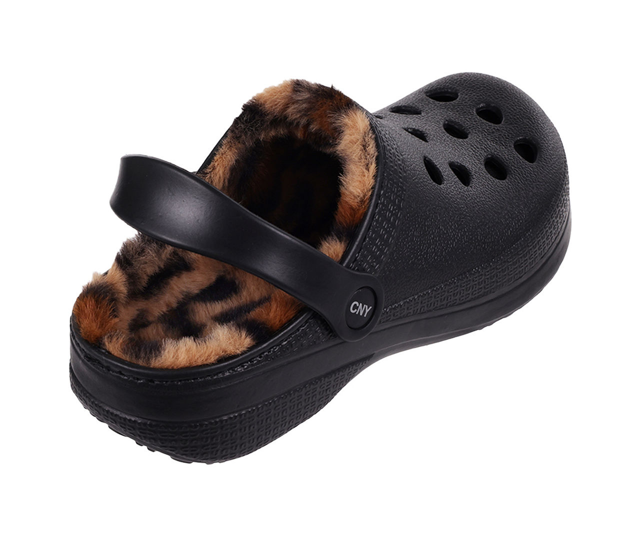 Leopard crocs with on sale fur