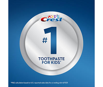 Kids Sparkle Fun Cavity Protection Toothpaste, 3-Pack