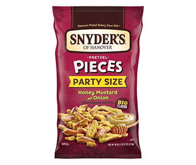 Snyder's of Hanover Pretzel Pieces, Honey Mustard and Onion, Party Size 18 Oz
