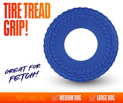 Blue Tire Flyer Disc Dog Toy