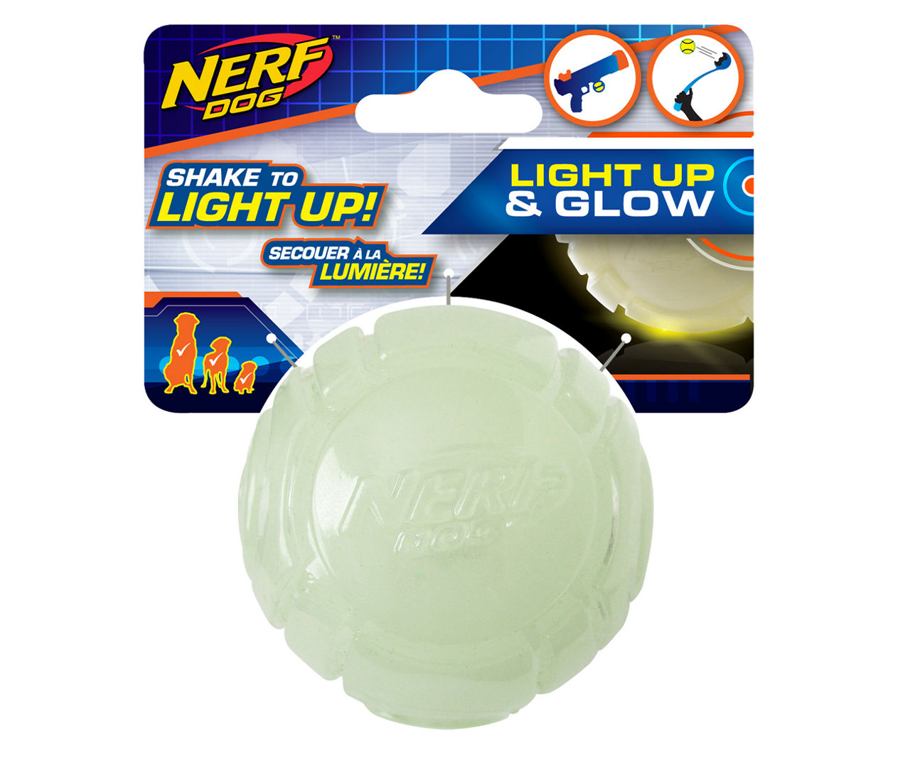 Nerf Light Up Glow Ball Dog Toy Big Lots