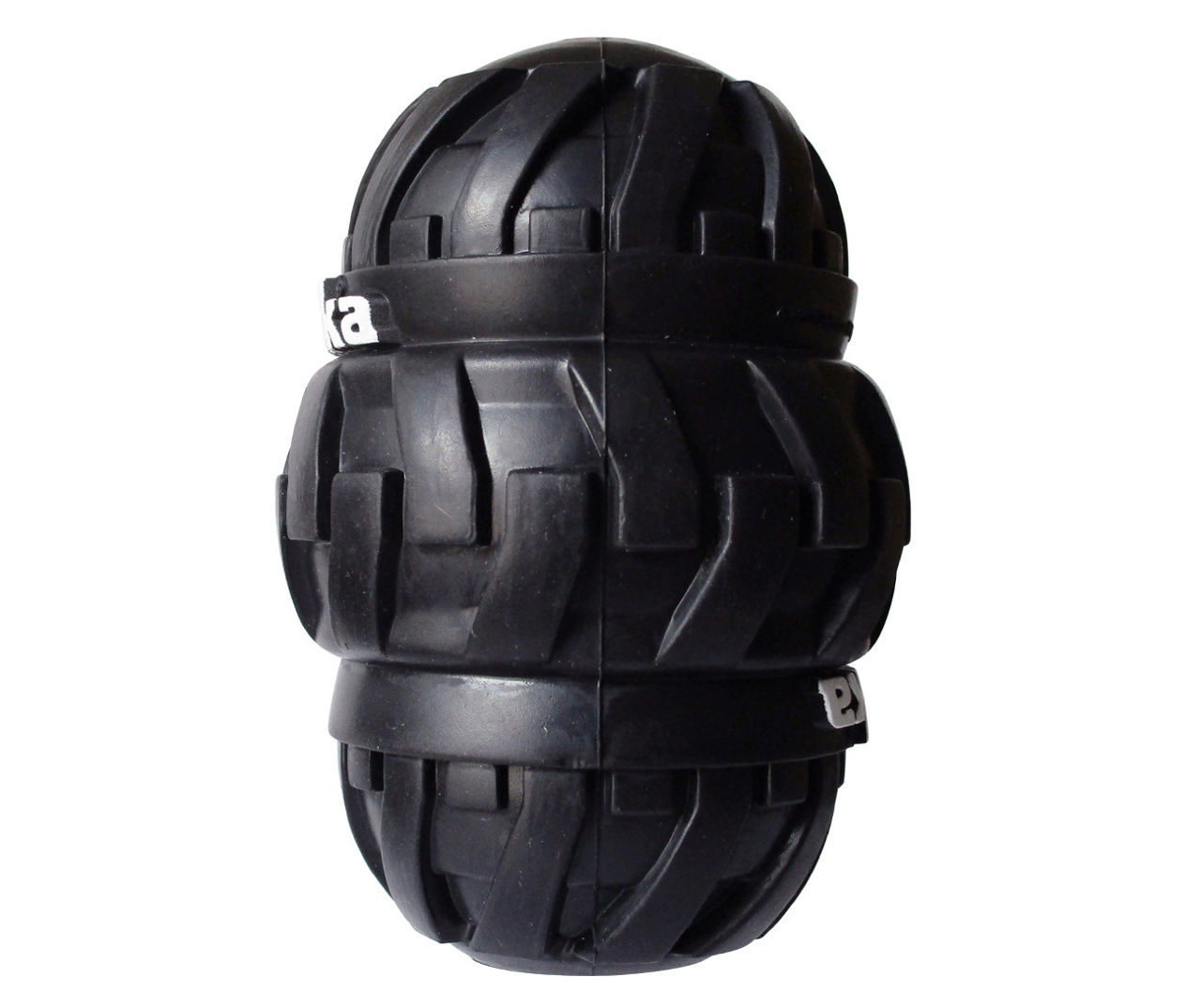 Black Tonka Tire Tri-Stack Treat Feeder Dog Toy