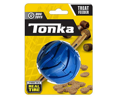 Blue Tonka Tire Ball Dog Toy