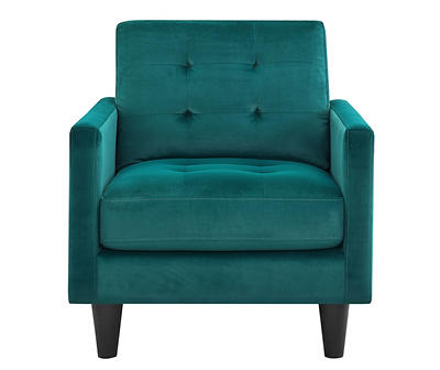 Rowan Emerald Tufted Back Accent Chair