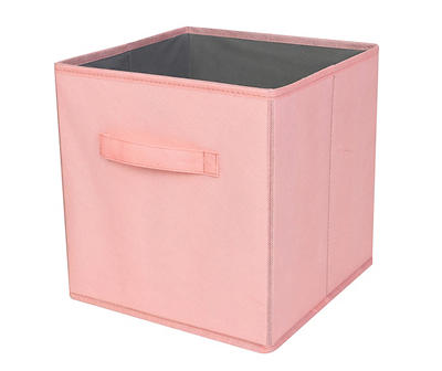 11" Gossamer Pink Fabric Bin