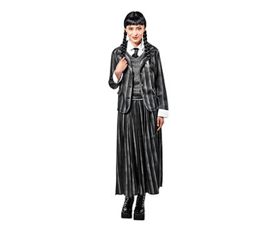 Adult Size L Wednesday Addams Nevermore Academy Uniform Costume